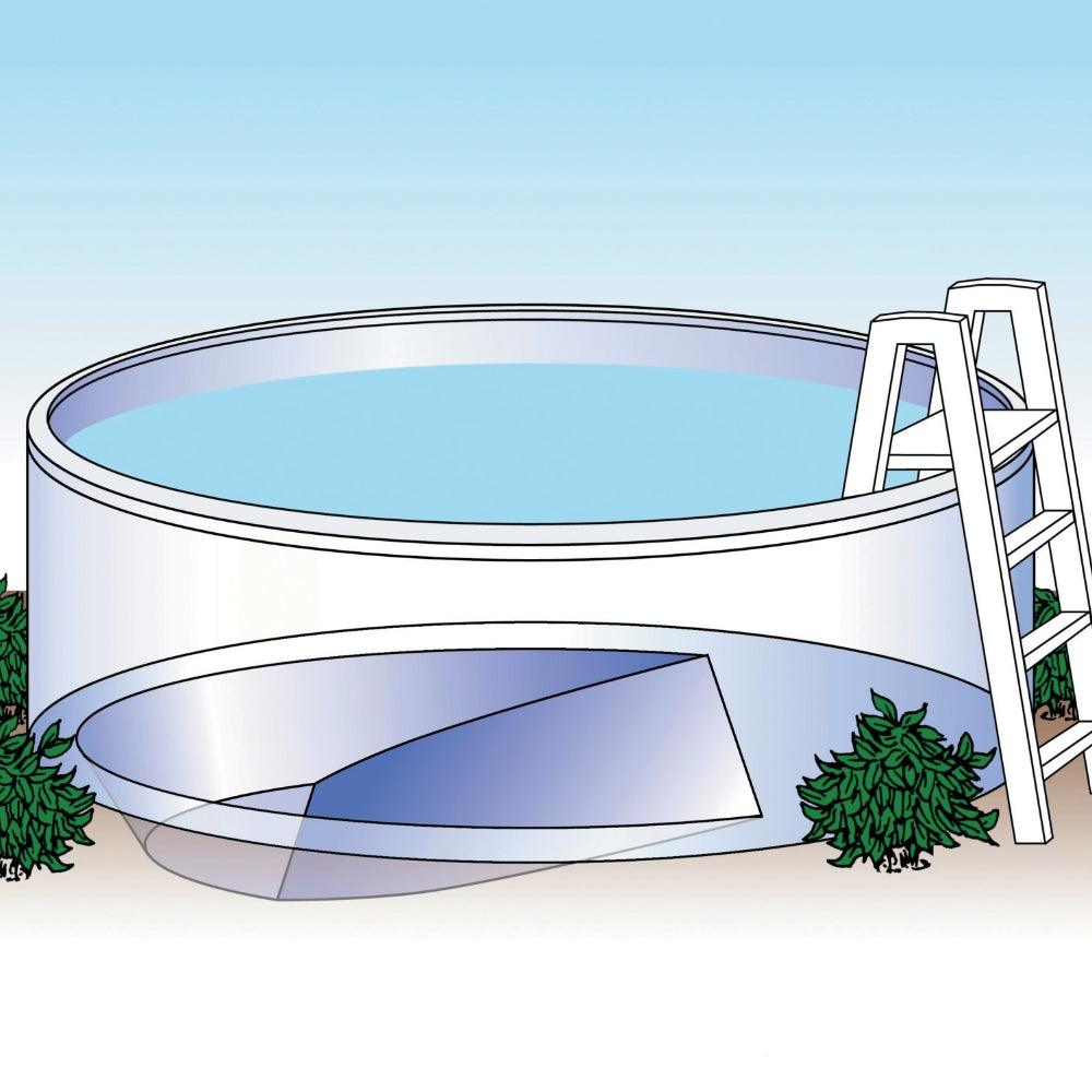 21' x 41'' x 54" Battleship Extra Duty Steel 8" Heavy Frame Oval Pool