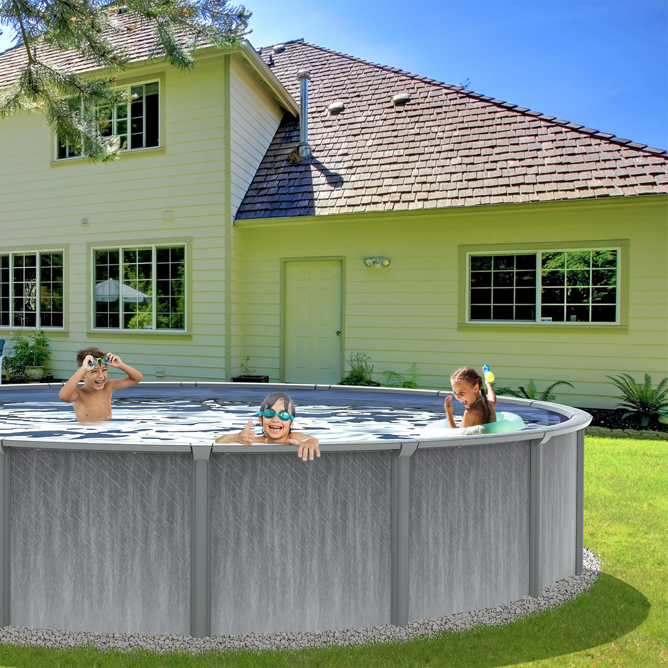 8 inch Steel Frame above ground swimming pool
