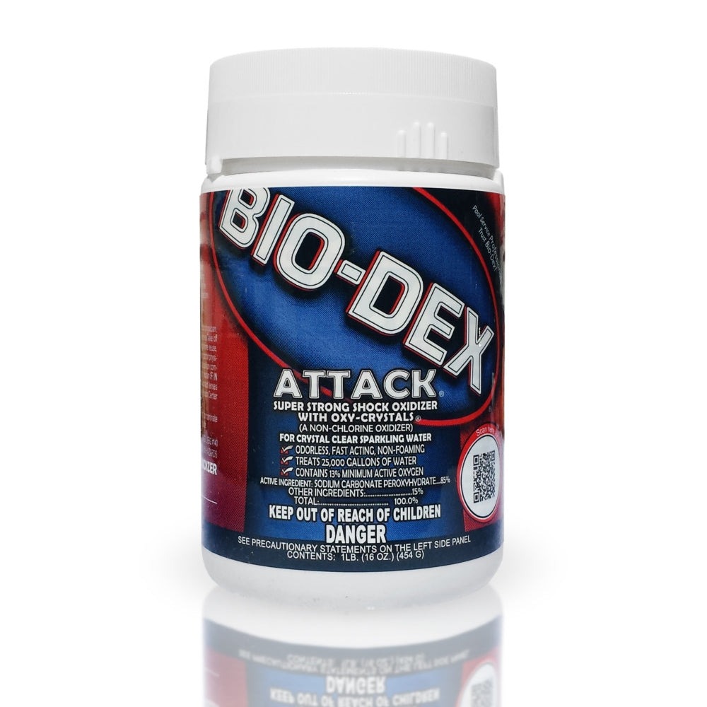 Bio-Dex non-chlorine Attack shock for swimming pool water