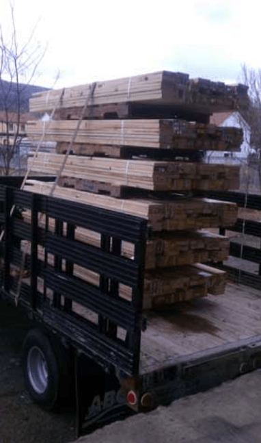 truck delivering connect a deck kit for above ground pools