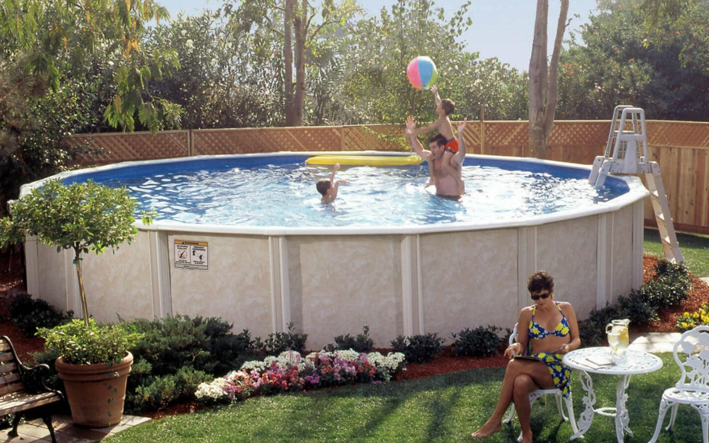 lomart semi in-ground swimming pool -