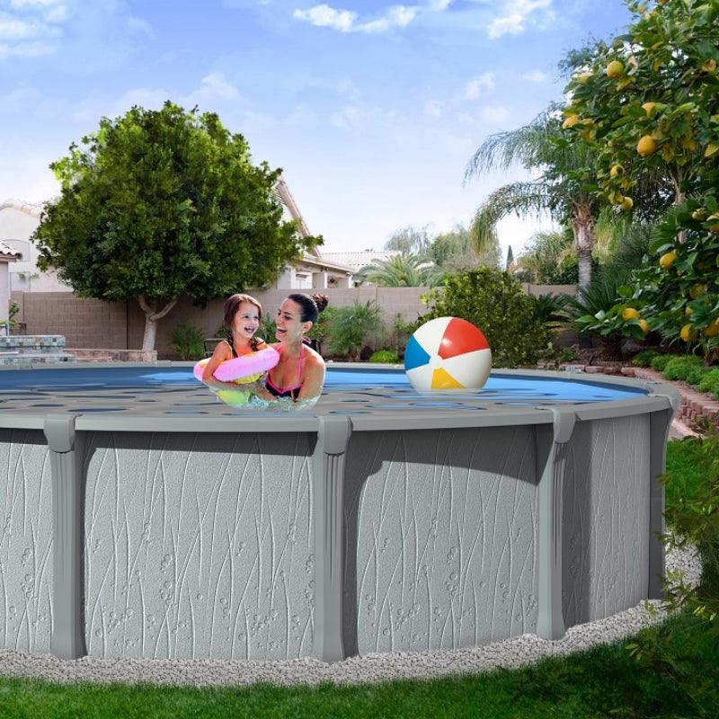 27' X 54 Saltwater Tradewinds Round Pool w/Standard Size In-Wall Skim –  Pool Nation USA