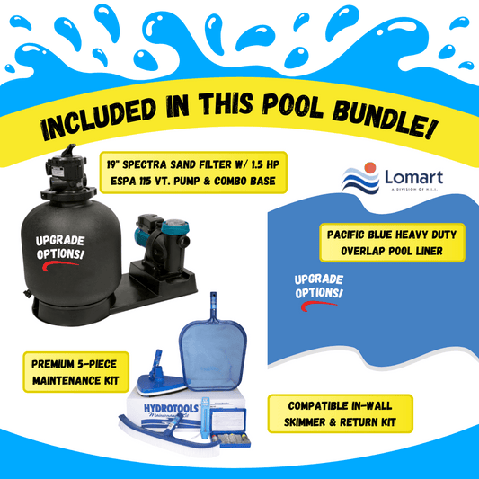 Pool equipment bundle included with silver interlude