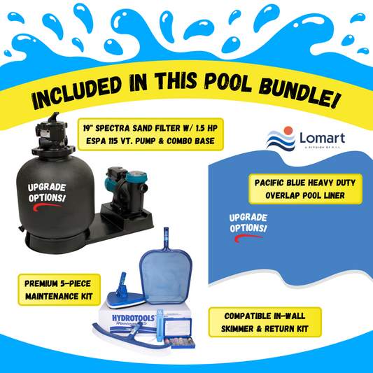 Pool equipment bundle included with silver interlude
