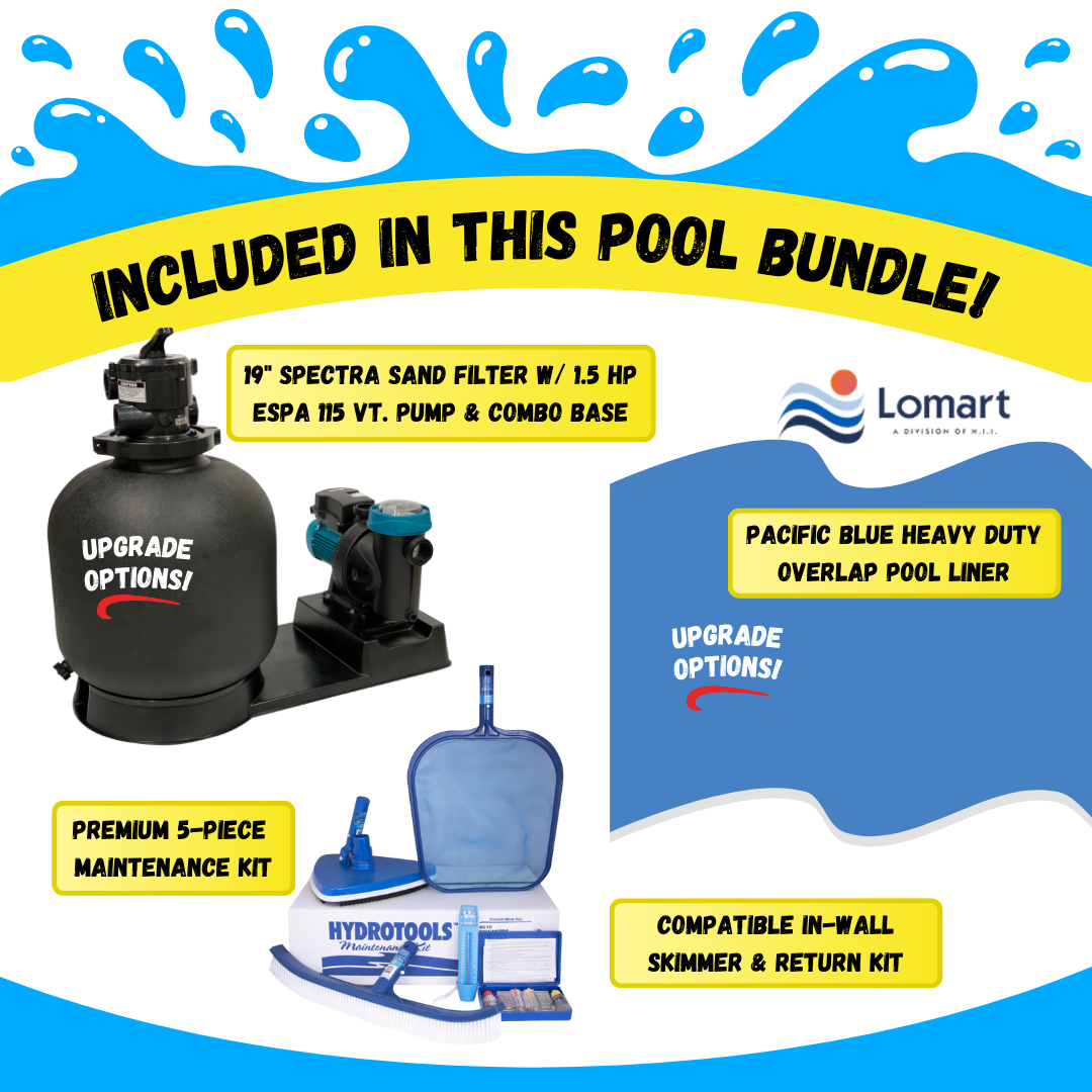 Pool equipment bundle included with silver interlude