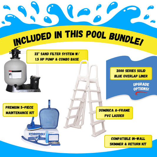 27 Ft Above Ground Pool – 54" Deep Resin Guard Bundle