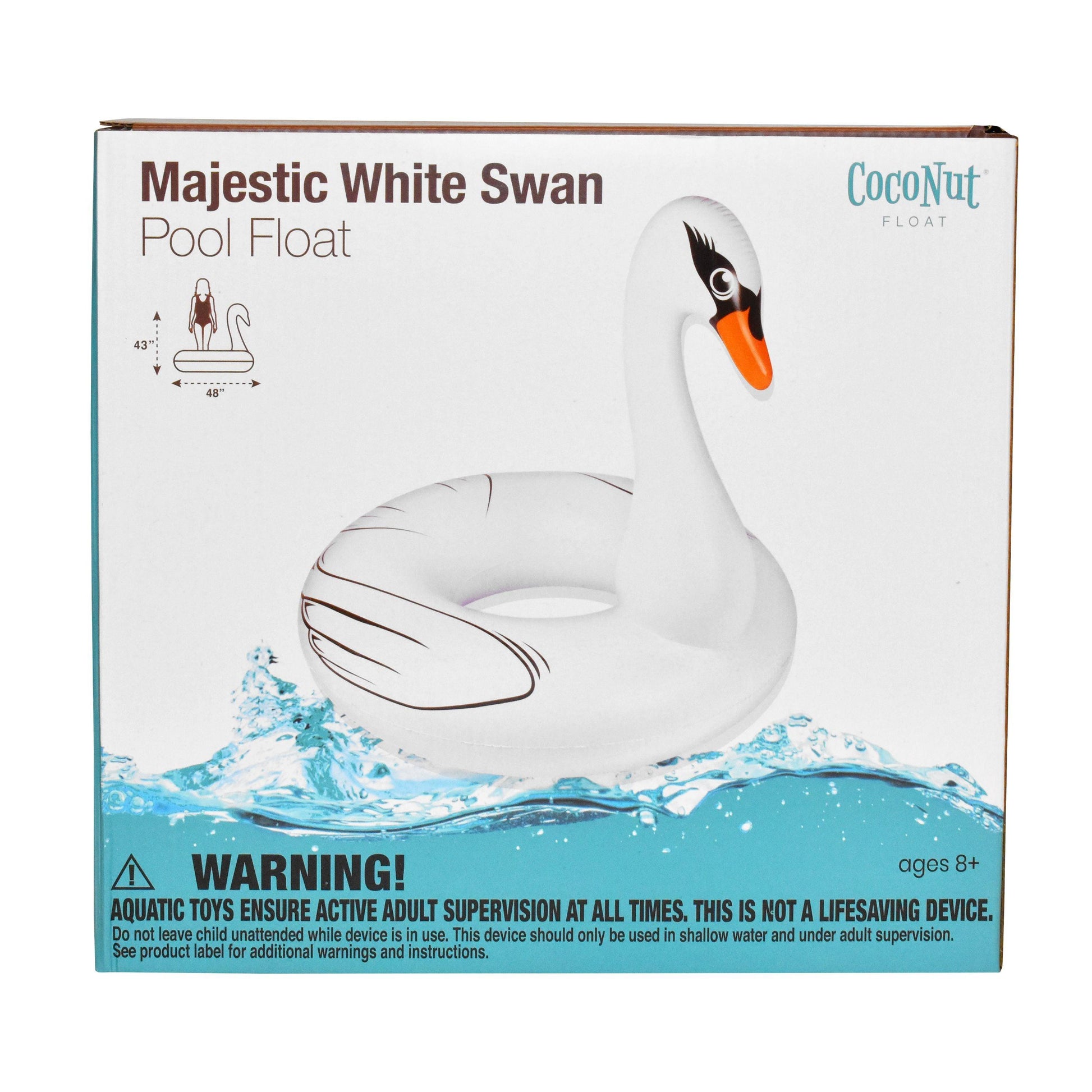 White Rice Float Pool Majestic White Swan Pool Float – Pool Nation USA