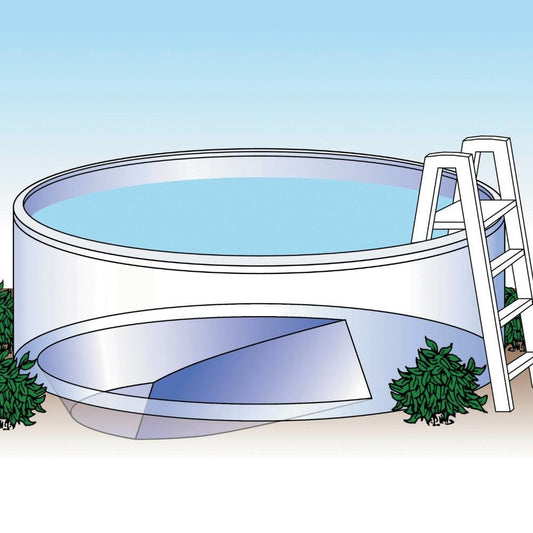 18' X 33' x 54" Battleship Extra Duty Steel 8" Heavy Frame Oval Pool