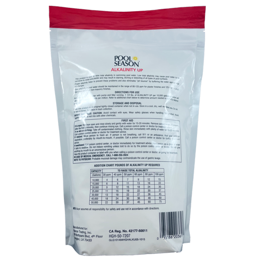 Pool Season Alkalinity Up