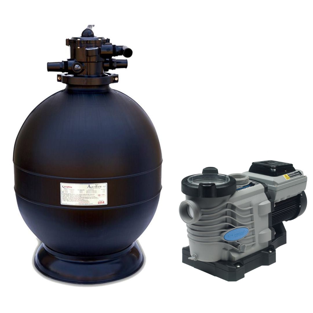 20 in. Aquaview Sand Filter with 3.0 HP Variable Speed Pump