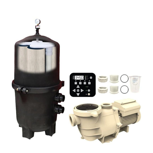 425 Sq. Ft. Black Diamond Pressure Cartridge Filter with 3.0 HP Variable Speed Pump