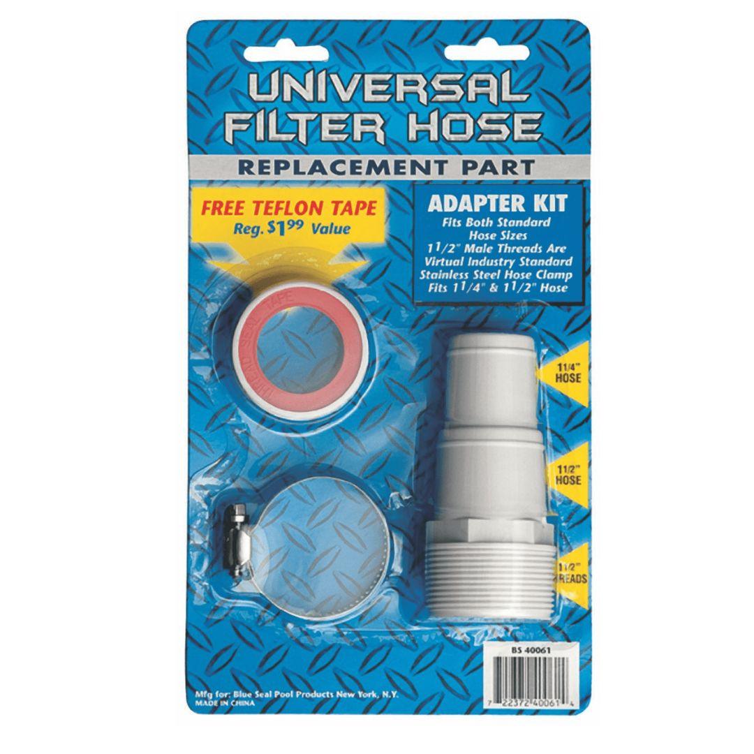 Blue Torrent Swimming Pool Filter Hose Universal Adapter Kit – Pool ...