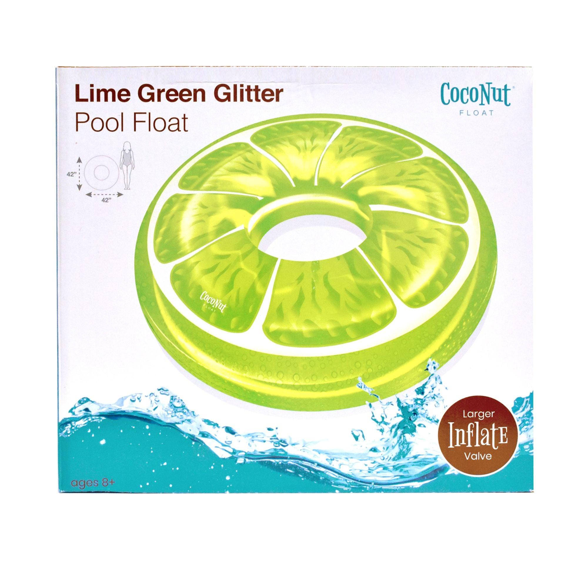 Lime Green Glitter Pool Float – Pool Nation USA