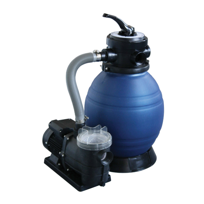 12 in. Blue Torrent Sand Filter System with Green Machine Pump (#AC-124 & #AC-750)