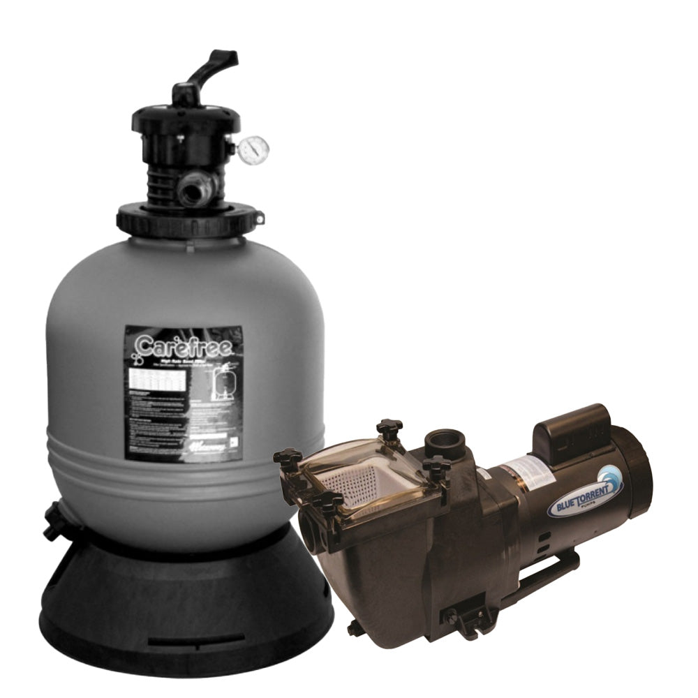 26 in. Carefree Sand Filter System with 1.5 HP Typhoon Pump
