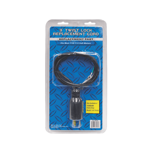 3 ft. Twist Lock 110 vt Power Cord