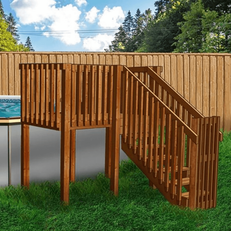 Pool Deck System Above Ground Pool Decks – Universal Connect-a-Deck Systems – Pool ...