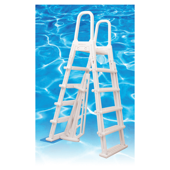Dominica PVC AFrame Entry Ladder, 48" to 54" Deep (AC22489) Pool Nation USA