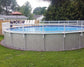 White 24″ PVC Above-Ground Pool Fencing for 21ft Round Pools
