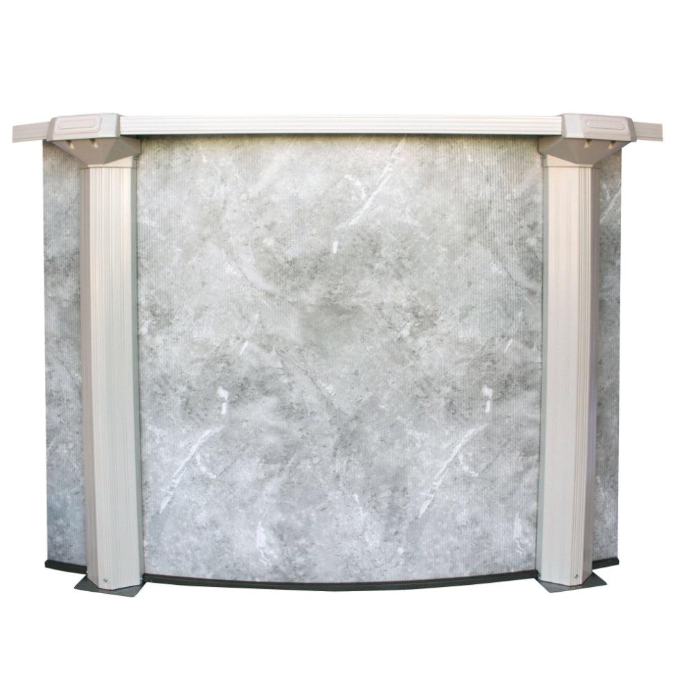 Metal Above Ground Pools - 12'x24' Grey Mist Pool Package