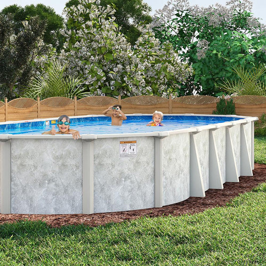 Lomart grey mist swimming oblong pool