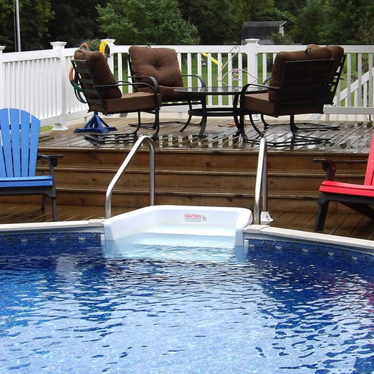 27' x 52" Whispering Wind III Semi In-Ground Pool with In-Step & Bundle