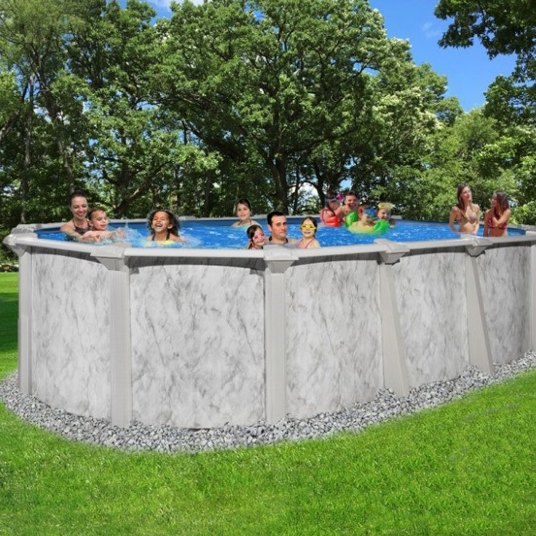 12' x 20' x 54" Sea Shore Hybrid Resin Pool w/Widemouth In-Wall Skimmer